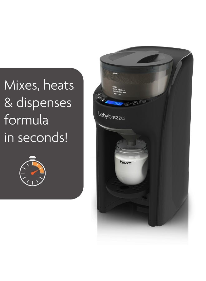 Baby Brezza آلة توزيع الحليب الاصطناعي المتقدمة من بيبي بريزا - تخلط زجاجة الحليب الدافئ تلقائيًا على الفور - سهلة الاستخدام مع خلط المسحوق تلقائيًا، باللون الأسود - Image 2
