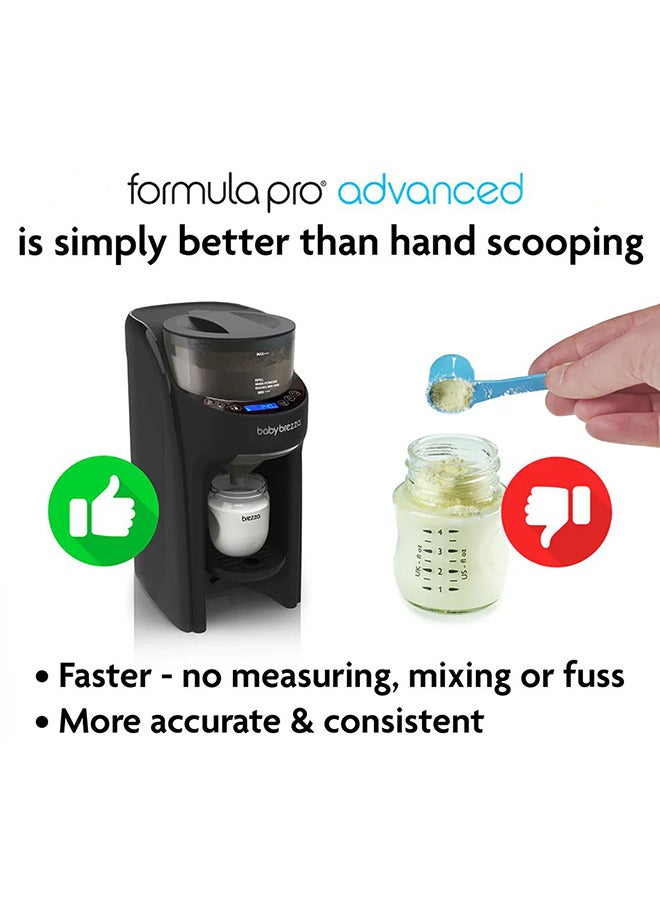 Baby Brezza - Premium New And Improved Formula Pro Advanced Formula Dispenser Machine - Automatically Mix A Warm Formula Bottle Instantly - Easily Make Bottle With Automatic Powder Blending, Black - Image 1