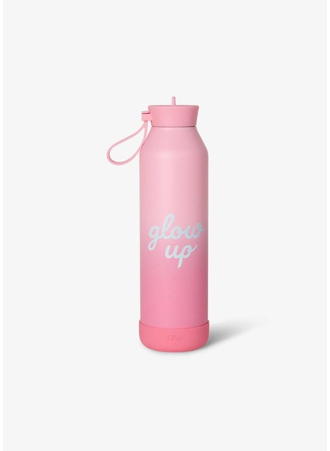Citron - Glow Up Stainless Steel Vacuum Insulated Kids Water Bottle - Pink - 750 ml