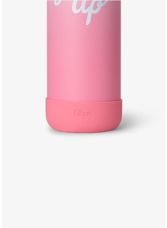 Citron - Glow Up Stainless Steel Vacuum Insulated Water Bottle - Pink - 750 ml - Image 4
