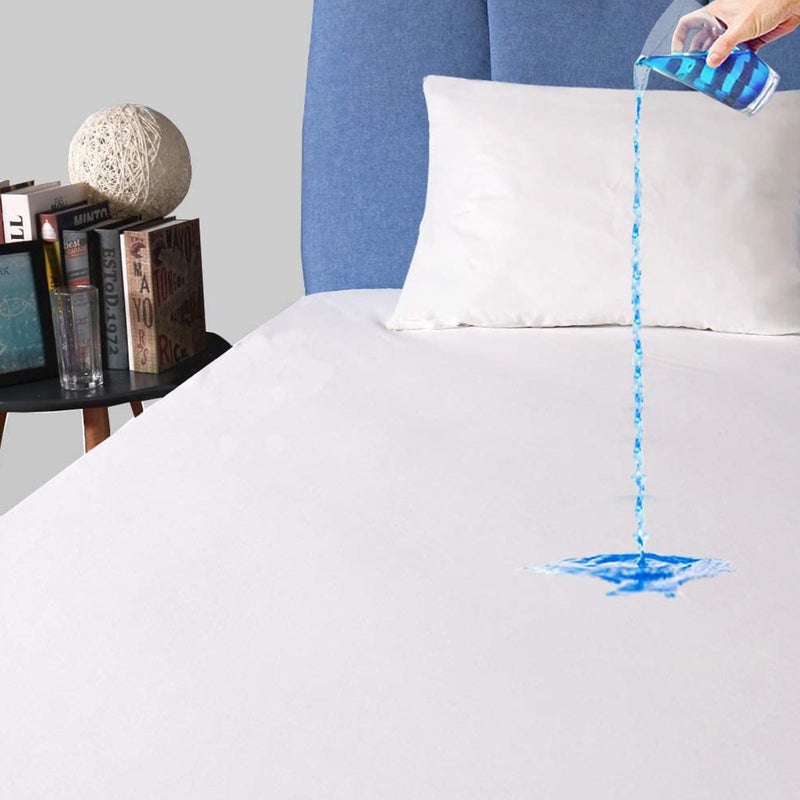 Safe and Sound Waterproof Mattress Protector, Full Size Premium Mattress Cover, Noiseless Breathable Soft, Fitted Deep Pocket 8-18 Inch Bed Cover, Machine Washable - Image 1