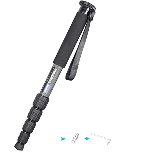 Innorel Carbon Fiber Camera Monopod INNOREL RM285C Professional Portable Compact Lightweight Travel 5-Section Monopod for Canon Nikon Sony DSLR Camera Video Camcorder DV Photography Bracket Load 22lbs/10kg - Image 1
