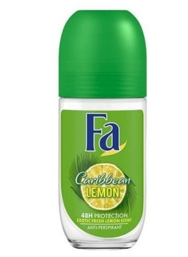 Fa Deo Roll On Caribbean Lemon 50 ml - Image 2