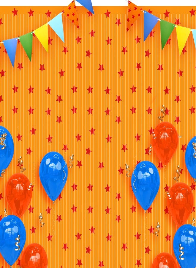 اودين مجموعة من 3 قطع من ديكورات حفلات أعياد الميلاد بطابع الأنمي من أوداين، لافتة بنجوم حمراء وصفراء، وستائر بخلفية من رقائق معدنية لامعة للتصوير الفوتوغرافي - Image 1