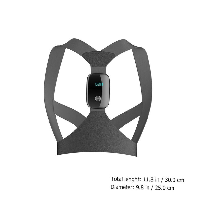 Electronic Hunchback Posture Corrector Back Brace With Vibration Reminder And Adjustable Sitting Support Belt For Adults Black - Image 3