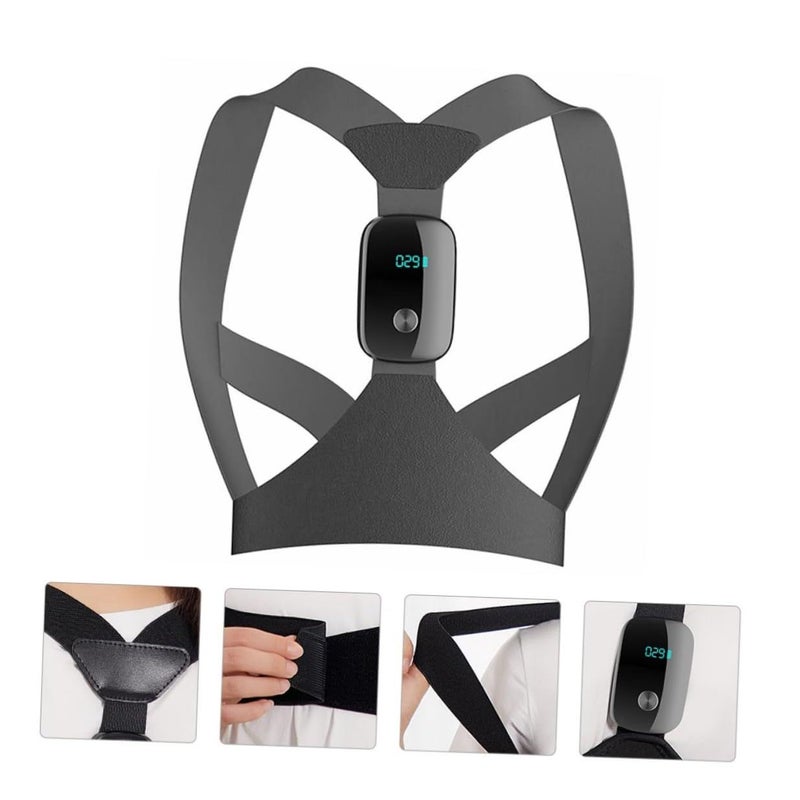 Electronic Hunchback Posture Corrector Back Brace With Vibration Reminder And Adjustable Sitting Support Belt For Adults Black - Image 5