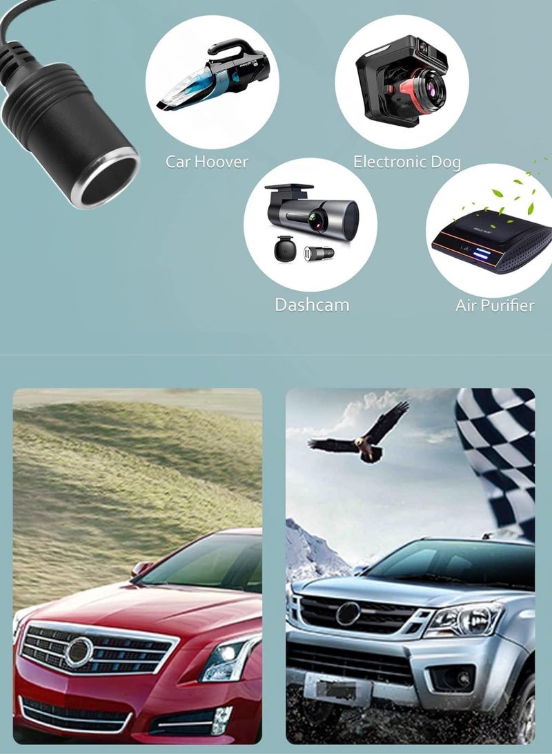 Chase Up USB Port to 12V Car Cigarette Lighter Socket, Female Converter Adapter Cord for Driving Recorder, Electronic Dog, Car and Other Automotive Electronic Equipment - Image 2