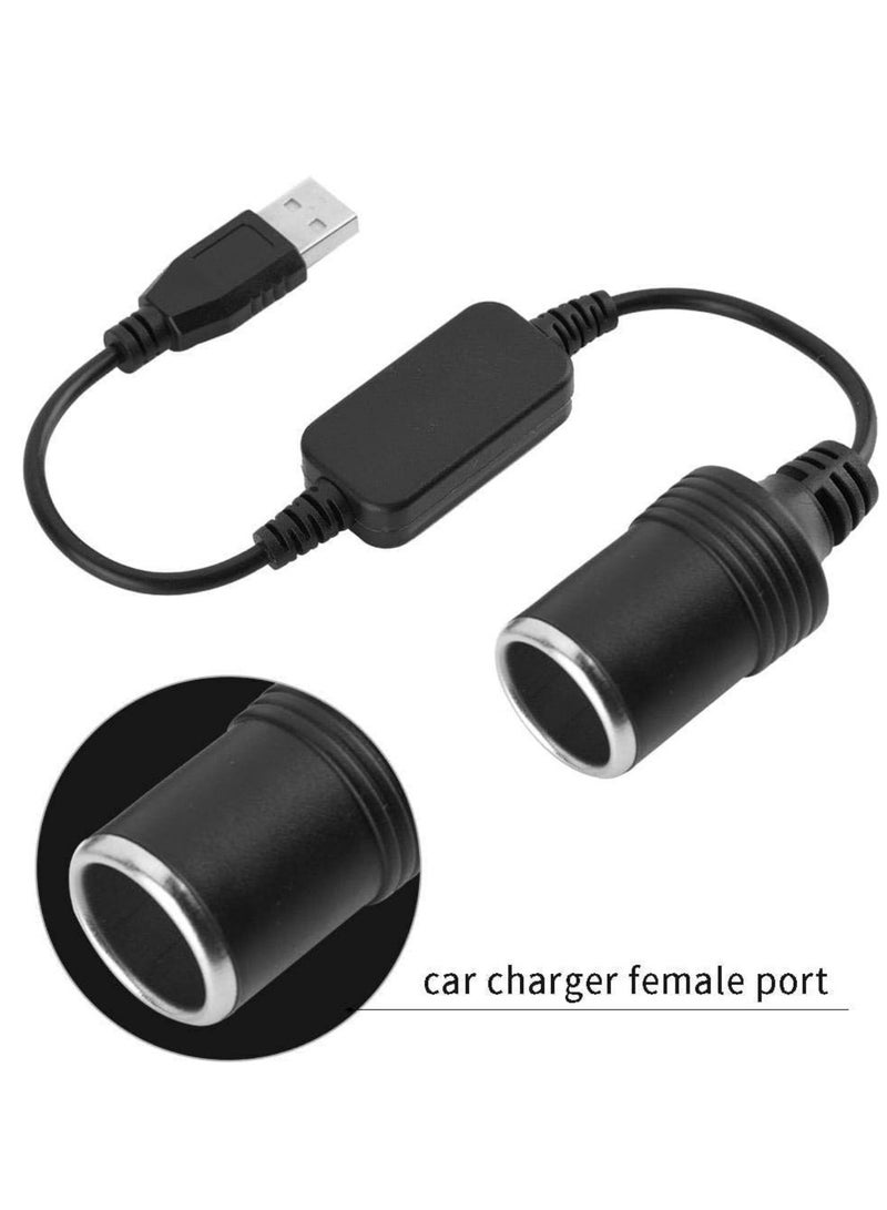 Chase Up USB Port to 12V Car Cigarette Lighter Socket, Female Converter Adapter Cord for Driving Recorder, Electronic Dog, Car and Other Automotive Electronic Equipment - Image 4