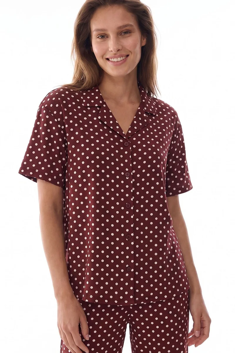 بنتي PENTI Polka Dots Shirt And Trousers Pajama Set