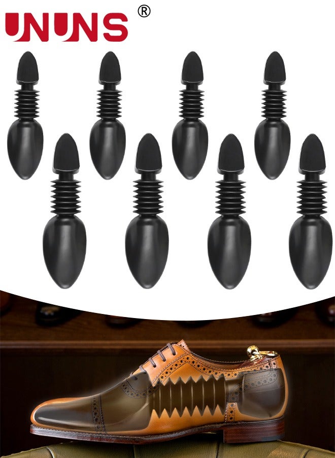 UNUNS 4 Pairs Shoe Stretcher,2 Sizes telescopic Shoe Expander,Widener Shoe Tree Extender for Women Men,Black - Image 1
