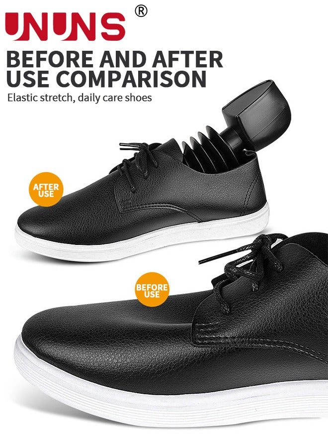 UNUNS 4 Pairs Shoe Stretcher,2 Sizes telescopic Shoe Expander,Widener Shoe Tree Extender for Women Men,Black - Image 4