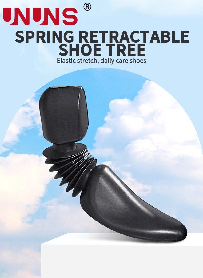 UNUNS 4 Pairs Shoe Stretcher,2 Sizes telescopic Shoe Expander,Widener Shoe Tree Extender for Women Men,Black - Image 2