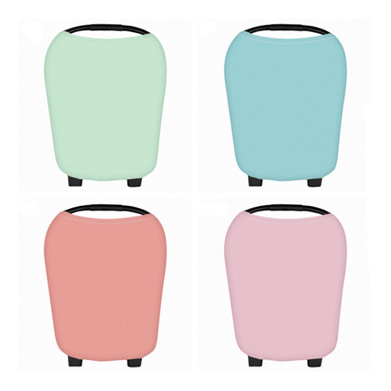 2pcs Baby Canopy Nursing Breastfeeding Cover Scarf Shopping Cart Stroller Covers for Girls and Boys (Light ) - Image 4