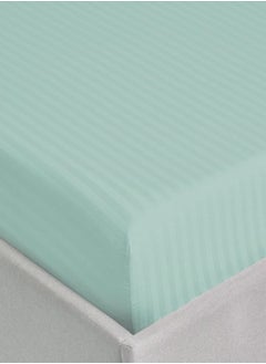 MAXQON Deep Fitted Elastic Bedsheet Set With Pillow Covers, King/Queen/Double/Single Sizes, Color Sky Blue, Depth 30cm  - Image 2