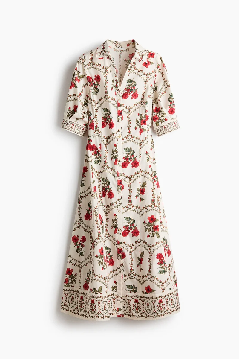 Poplin shirt dress
