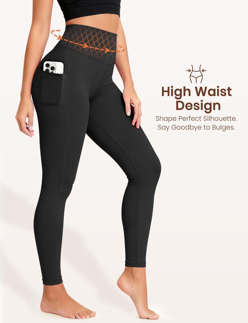 Laite Hebe Leggings for Women - High Waisted Full Length Buttery Soft Yoga Pants for Workout Athletic Daily - Image 3