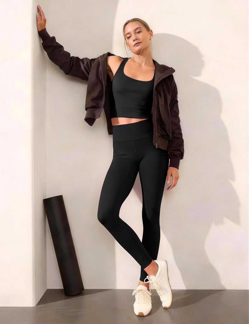 Laite Hebe Leggings for Women - High Waisted Full Length Buttery Soft Yoga Pants for Workout Athletic Daily - Image 2