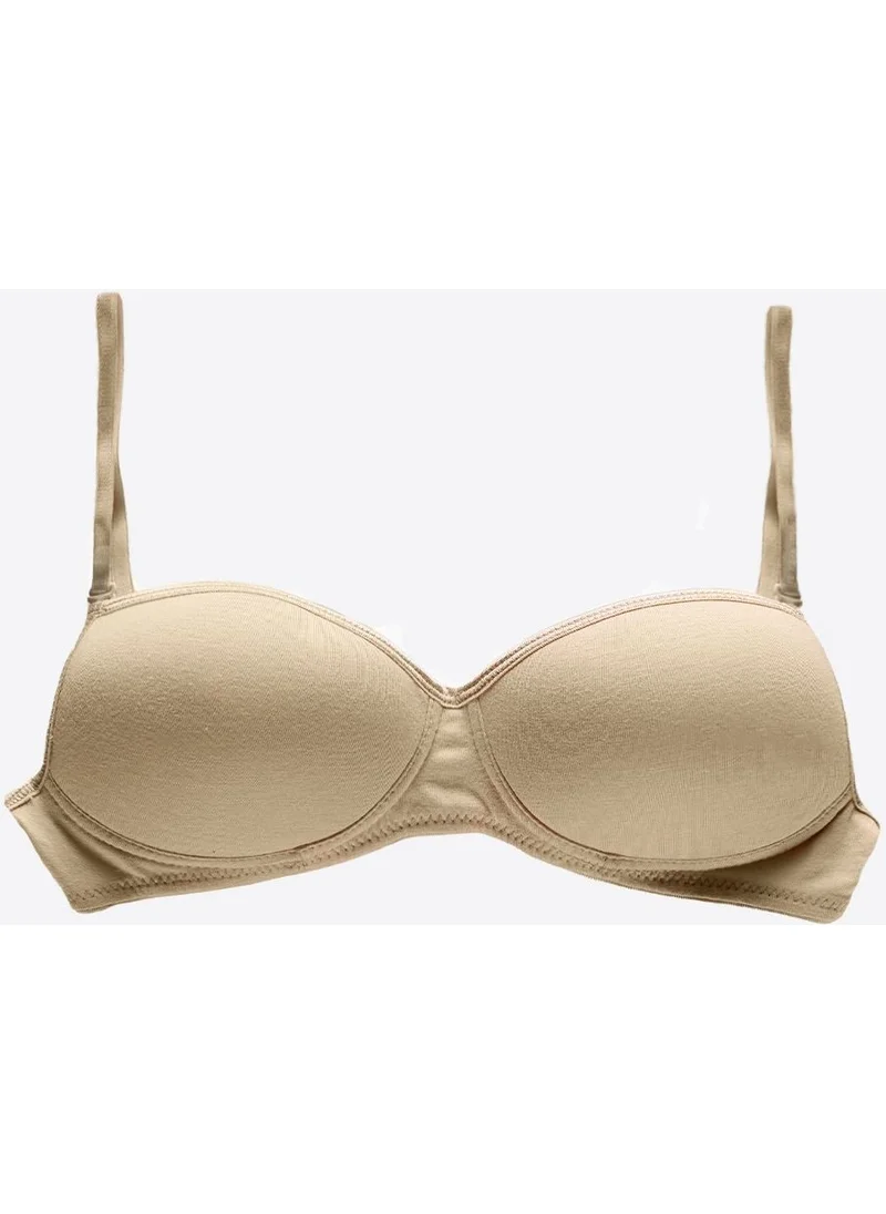 Malabadi Girls Skin Covered Non-wired Cotton Strapless Training Bra 821