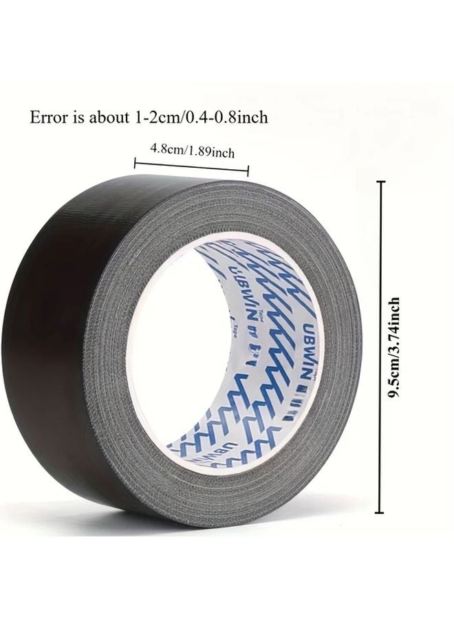 6 Pack Heavy Duty Duct Tape Black 1.89 Inch x 354.33 Inch Strong Waterproof - Image 3