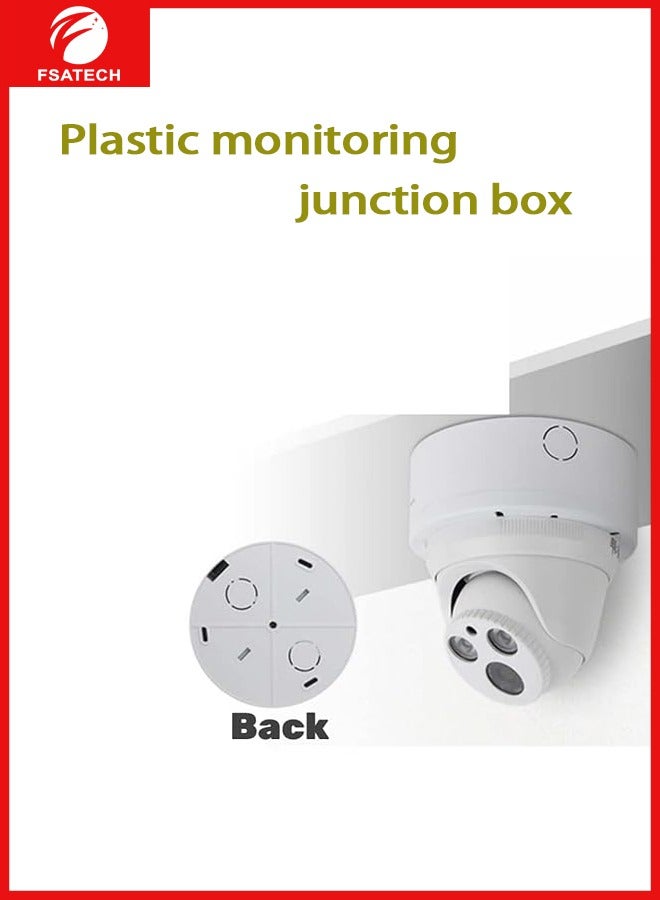 FSATECH صندوق وصلات المراقبة 135*135*53 مم، بلاستيك، صندوق وصلات طرفية مختوم من شركة GE الهندسية، قطعة واحدة، أبيض - Image 3