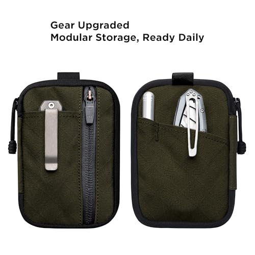 ALPAKA HUB Pouch Pro EDC Organizer - Small Tool Pouch for Electronics, Cables with YKK Zipper, Daily Use and Travel - Army Green Axogrid 300D Weatherproof UV Resistant Fabric - Image 3