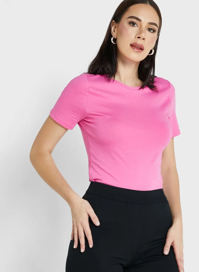 Marks & Spencer Cotton Rich Slim Fit T-Shirt