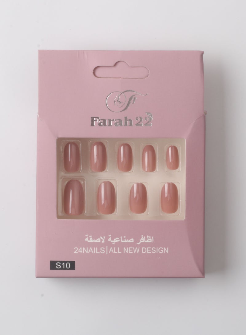 Farah22 24-Piece Matte Adhesive False Nails - Image 1