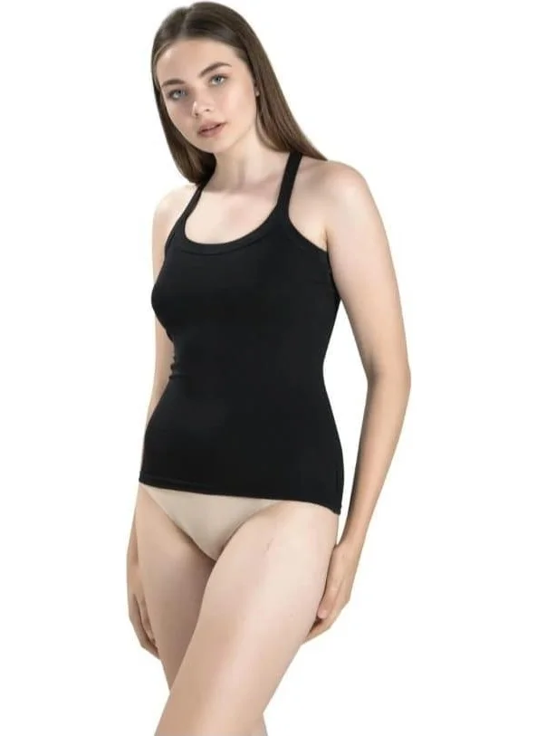 Jiber 528 Women's Wide Strap Undershirt 3 Pieces