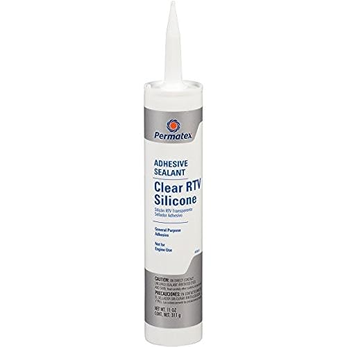 Permatex 80855-12PK Clear RTV Silicone Adhesive Sealant, 11 oz. (Pack of 12) - Image 2