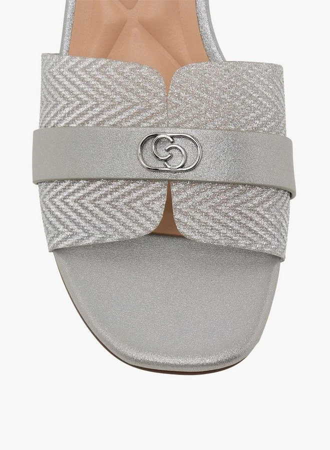 Celeste Silver Women Kitten Heel Sandals for Women | Best Price UAE