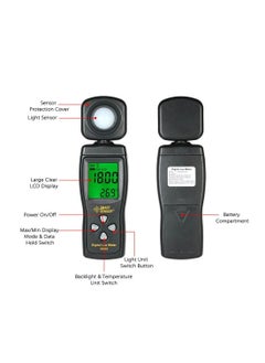SMART SENSOR Lux Light Meter For Photography Grow Plants Led Photometer Lighting Intensity Brightness Measurement Pocket Digital Photo Illuminance Sensor  - Image 2