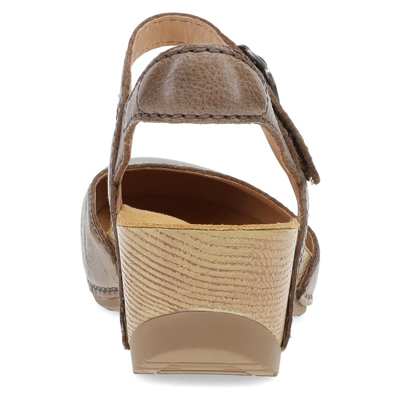 Dansko Tiffani Wedge Sandal for Women â€“ Cushioned, Contoured Footbed for All-Day Comfort and Support Brown 6.5-7 M US - Image 5