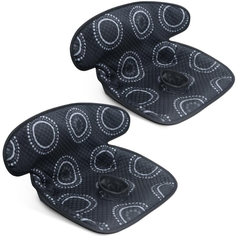 COOLBEBE Infant Car Seat Protector for Potty Training, 2 Pack Dry Waterproof Car Seat Liner Toilet Training for Baby Infant Toddler, Piddle Pads Cover Car Seat Pad for Strollers & Carseat (Black,2PC) - Image 1
