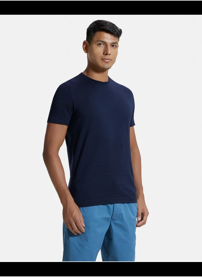 جوكي Jockey IM21 Men's Super Combed Supima Cotton Solid Round Neck Half Sleeve T-Shirt