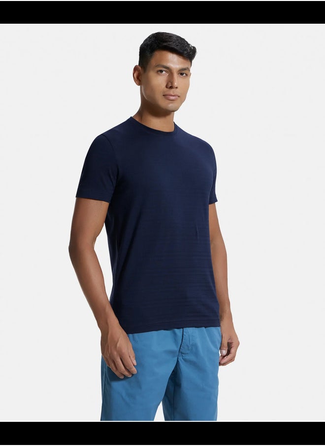 JOCKEY - Jockey IM21 Men's Super Combed Supima Cotton Solid Round Neck Half Sleeve T-Shirt - Image 1
