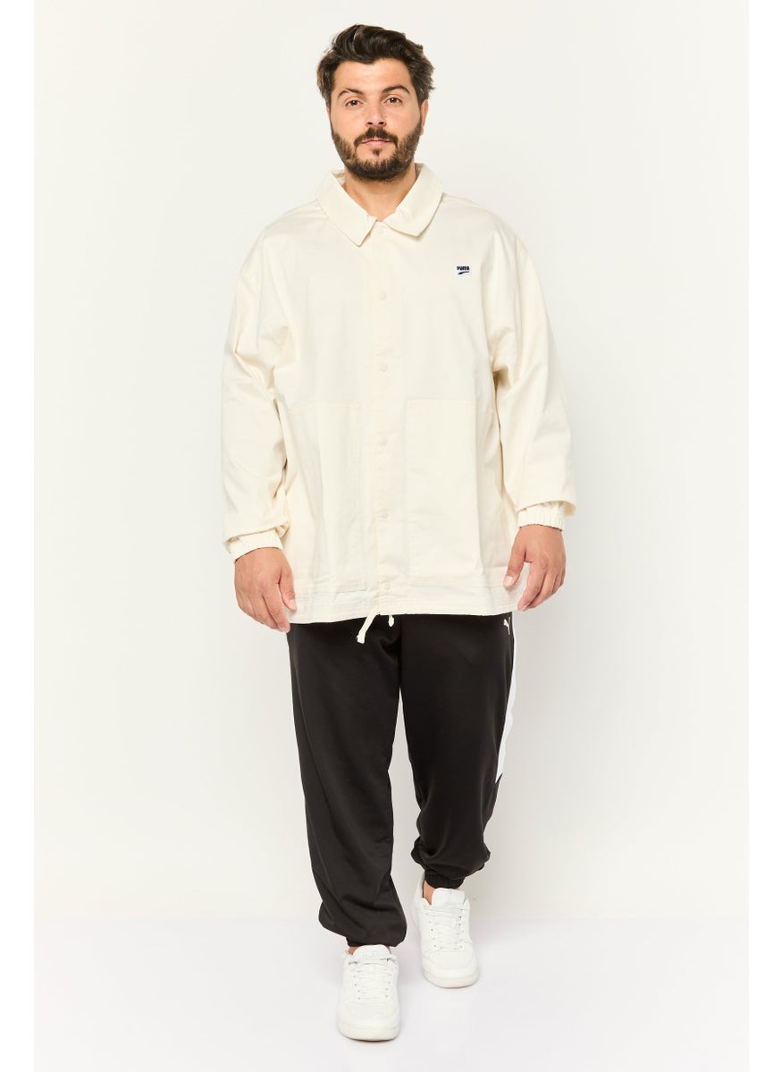 PUMA Men Sportswear Fit Long Sleeve Outdoor Jacket, Ivory  - Image 4