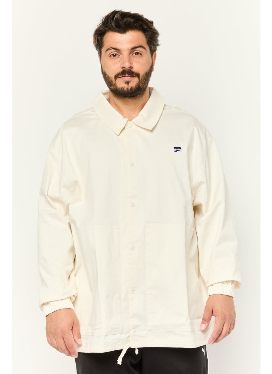 PUMA Men Sportswear Fit Long Sleeve Outdoor Jacket, Ivory  - Image 1