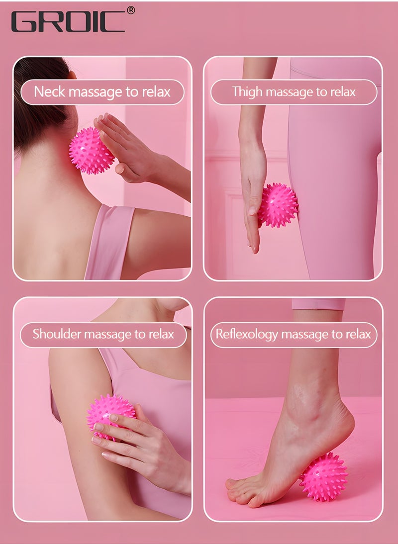 GROIC Massage Ball Set,Squeeze Balls for Hand Therapy Set (3 Pack) ,ack, Arm, Neck, Shoulder, Leg Circulation Roller,relief ball Relieve Wrist & Thumb Pain  - Image 3