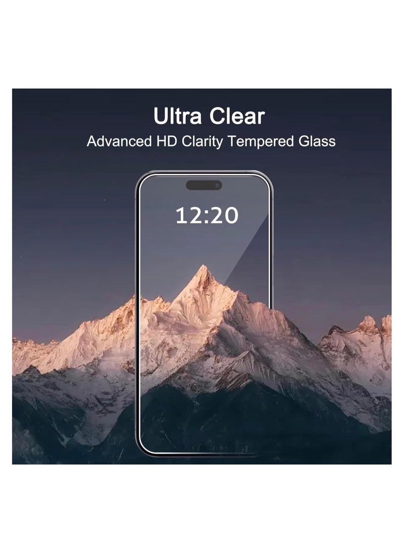 Arify-Tech - Glass Screen Protector Compatible for iPhone 15 Plus/15 Pro Max [6.7 Inch] Display 3 Pack Tempered Glass,Case Friendly - Image 1