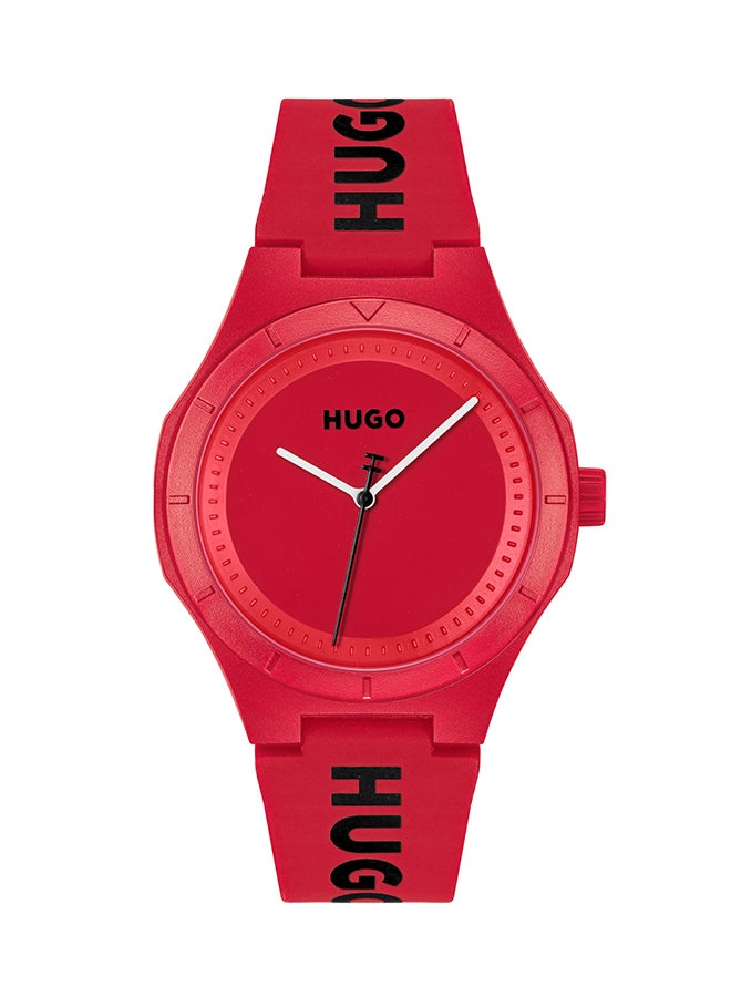 HUGO BOSS Men's Analog Round Shape Silicone Wrist Watch 1530346 - 42 Mm  - Image 1