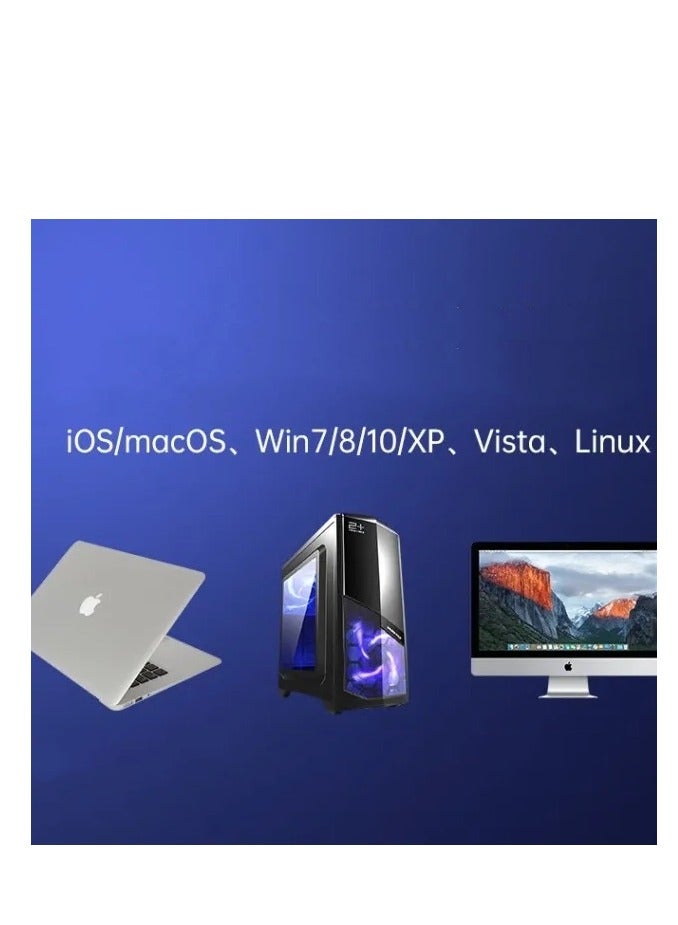 USB 3.0 Portable Ultra Slim External CD-RW DVD-RW Drive Writer Rewriter Burner multicolour - Image 3