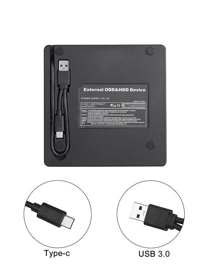 USB 3.0 Portable Ultra Slim External CD-RW DVD-RW Drive Writer Rewriter Burner multicolour - Image 2