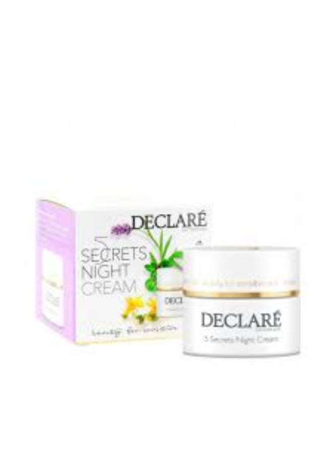 Declare Declaré 5 Secrets Night Cream 50ml - Image 3