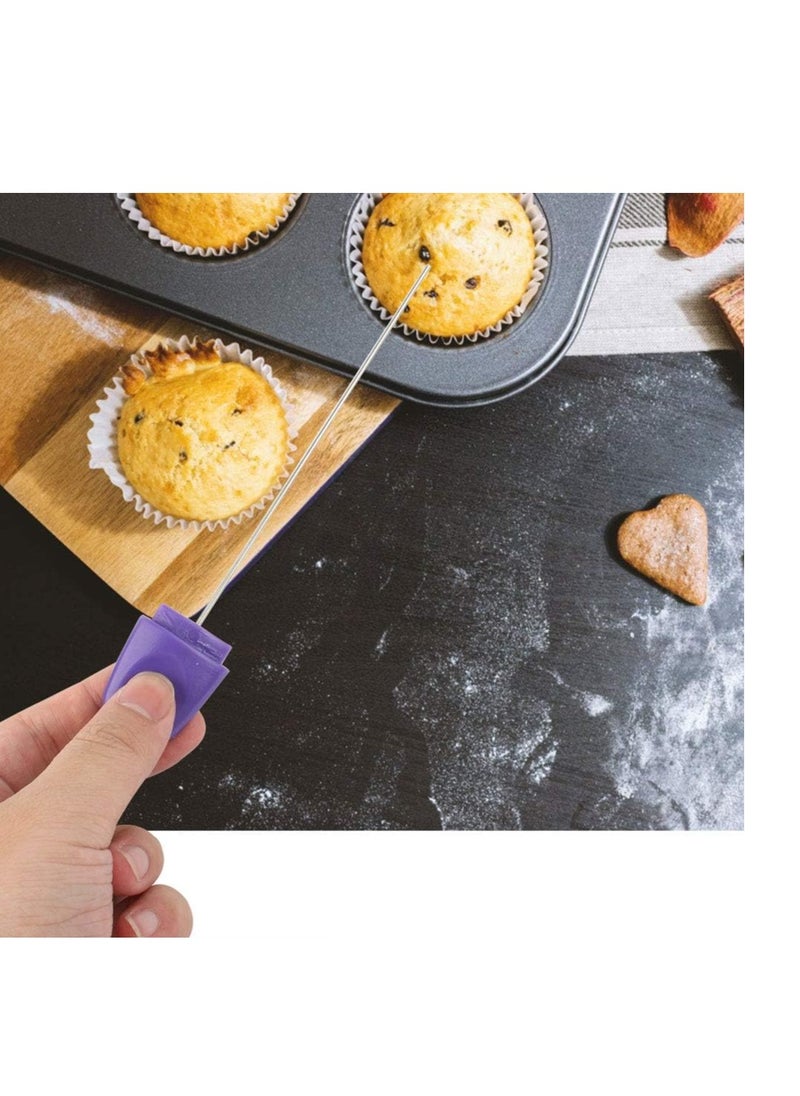 Horoper Cake Tester Needle, Baking Bread Tools Cake Tester Stirring Rod Stainless Steel Test Pin DIY Baking Tool for Cake Cupcake Bread Biscuit Muffin Pancake  - Image 3