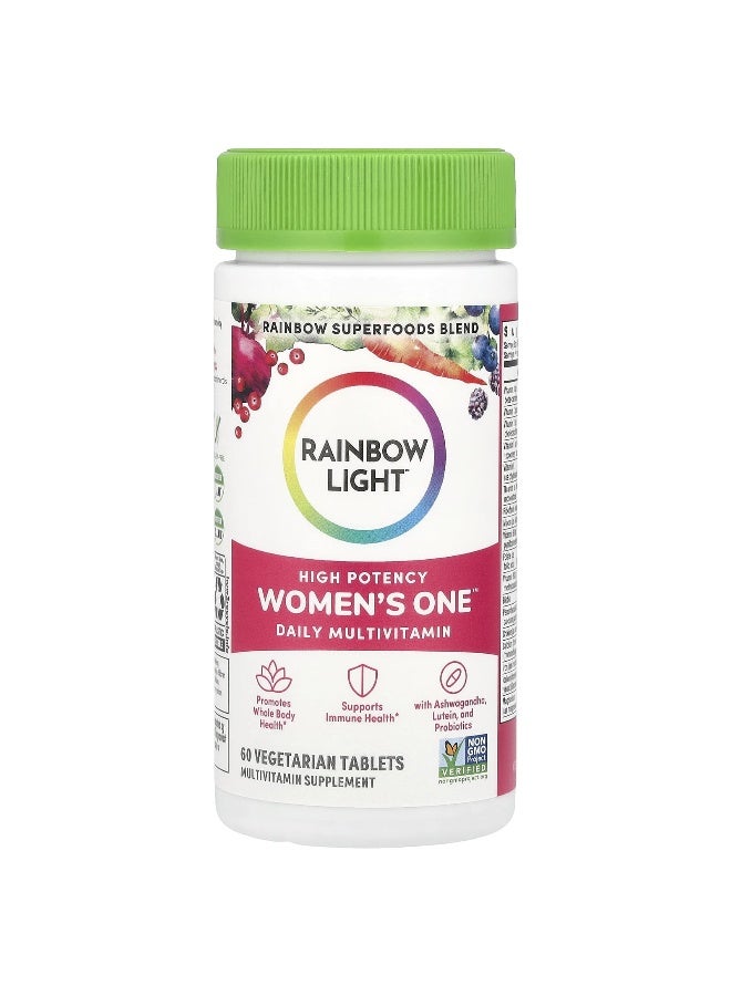 Rainbow Light راينبو لايت، فيتامينات متعددة للنساء™ يومياً، قوة عالية، 60 قرص نباتي - Image 3