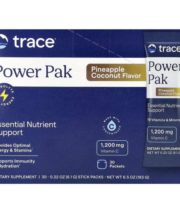Power Pak Pineapple Coconut 30 Stick Packs 0.22 oz (6.1 g) Each