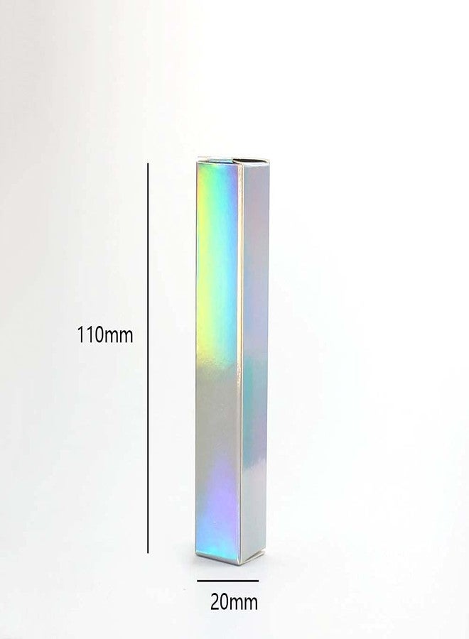 كوسيديا علبة ملمع شفاه فضية من كوسيديا، ٥٠ قطعة، ٢٠×٢٠×١١٠ مم، عبوة أنبوب ماسكارا، علبة ورقية لملمع الشفاه - Image 3