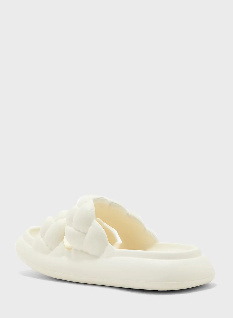 Ginger Double Woven Slides