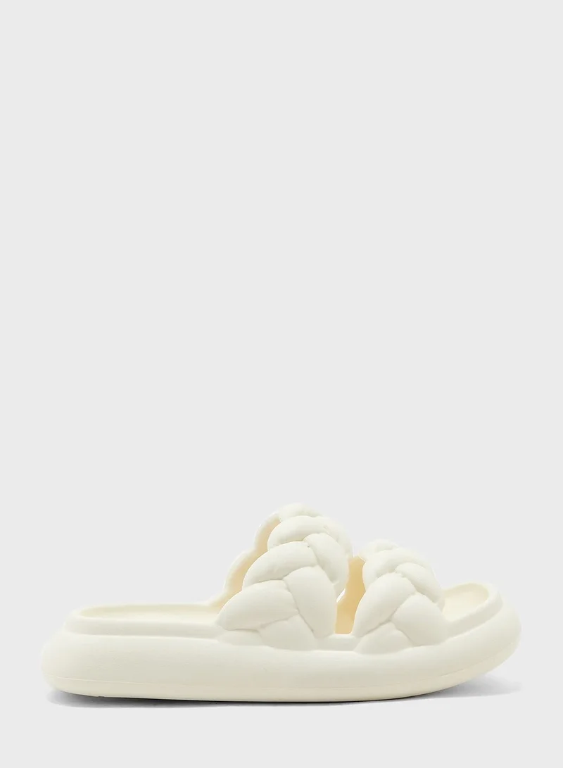 Ginger Double Woven Slides
