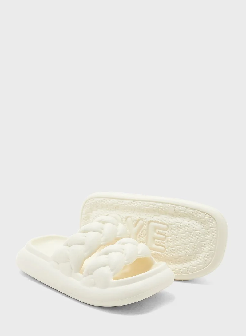 Ginger Double Woven Slides